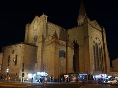 夕食後、コンダクターさんに夜のフィレンツェ観光に連れて行ってもらいました。
サンタ・マリア・ノヴェッラ教会。
