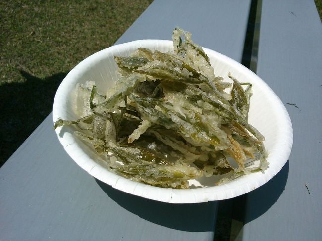 茶葉の天ぷら<br />300えん