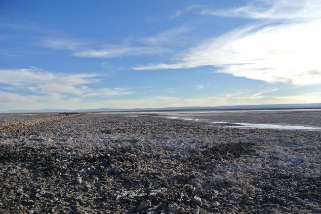 You can see a lot of white rock salts.