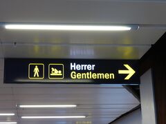 フライトがコペンハーゲン経由となるため再びコペンハーゲンの空港に。
北欧は男性トイレにもおむつ替え台がある。素晴らしい！