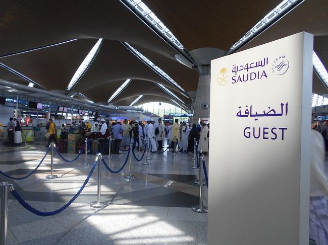 サウディア(サウジアラビア航空・SV）で、リヤド経由アディスアベバにむかいます。