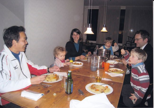 スイス・ウィンターツールの友人宅も２泊する