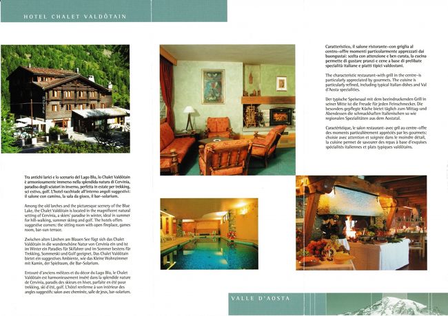 チェルビニアのこの宿は部屋からチェルビーノが見る。<br /><br />２月１６日の朝は宿の前にあるバス停からバスで移動<br /><br />鉄道でアオスタまで行き、アオスタの街歩き