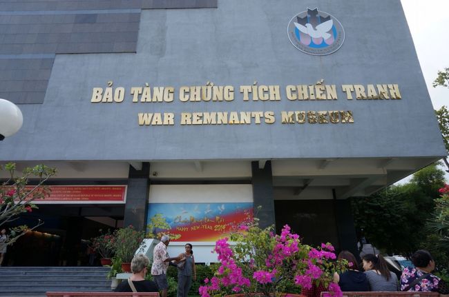 市内観光最後は、戦争証跡博物館<br /><br />ベトナム戦争の様子を伝える博物館