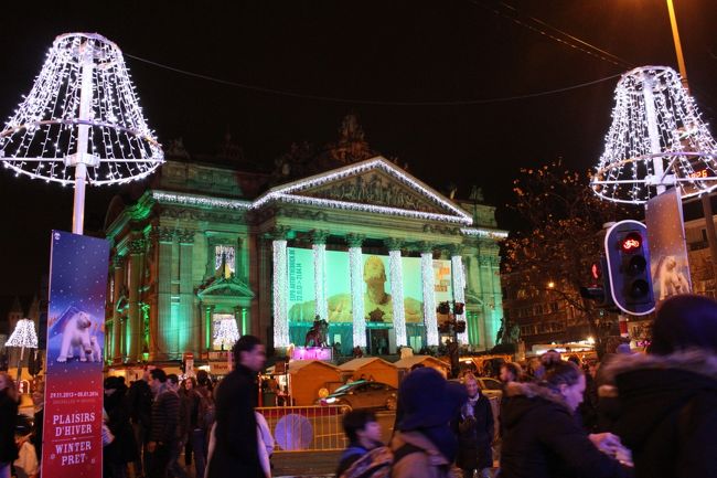 証券取引所のイルミネーション