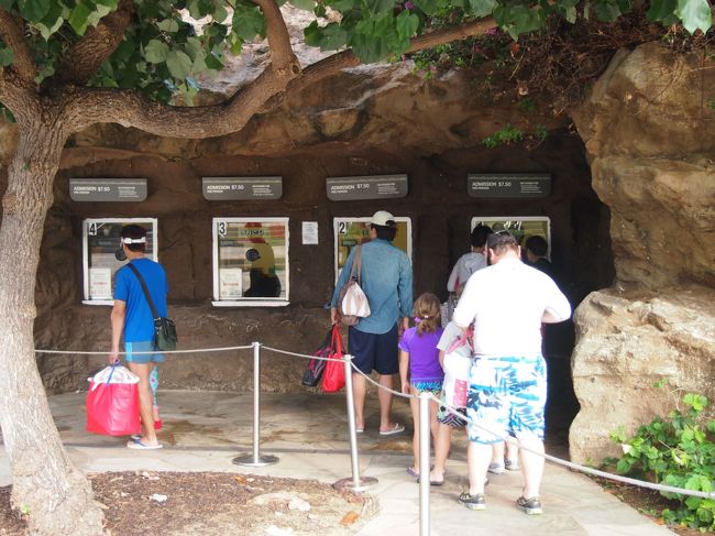 ここで入場料を支払う。