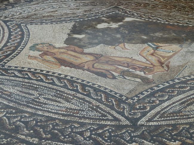 ギリシャ神話の場面のモザイク画