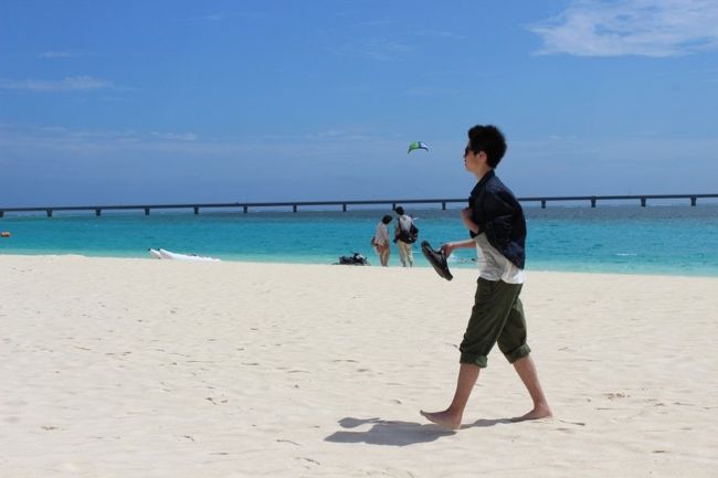 再び前浜へ！！<br />はあ、さすが東洋一美しいビーチだわ