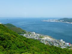 展望台から見た、関門海峡です。

瀬戸内海側が見えています。