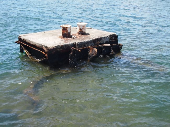 戦艦アリゾナの一部。