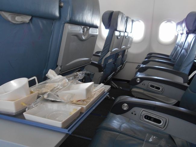 往路のリヤド→アディスアベバ便とは異なり、大変空いています。