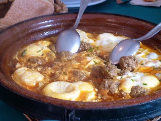 玉子のタジンです<br />これも初めて食べた組み合わせでしたが　絶品でした♪