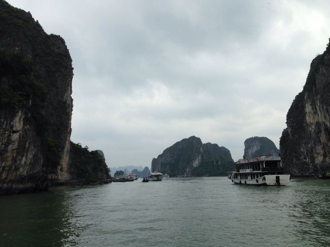 お食事を食べ終えたので、デッキに出て景色を堪能。