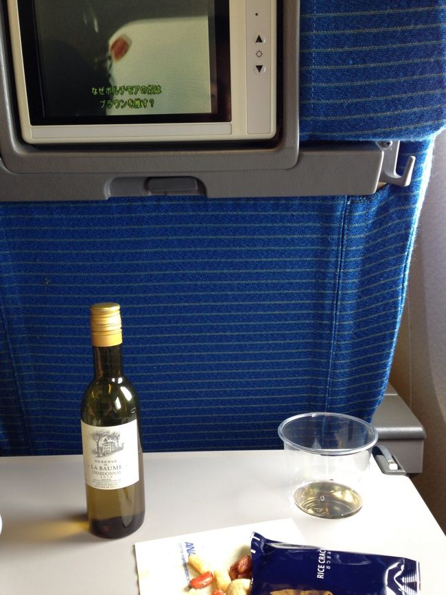 白ワインをいただきながら、映画を楽しみました。