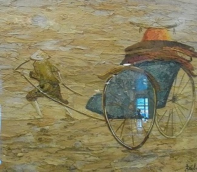 ホテルの中のベトナムらしい<br />　絵画を撮る。<br />　ベトナムらしさを味わいたくて。