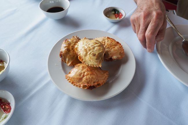 カニの詰め物。この旅行で一番おいしかった