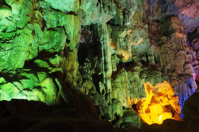 ライトアップされて幻想的