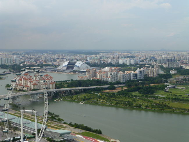 左下の観覧車は世界最大級だそう<br />２００８年から稼働している<br /><br />一周約３０分の空中遊覧を<br />夜景を見ながら、なんてできたら気持ち良さそう<br />