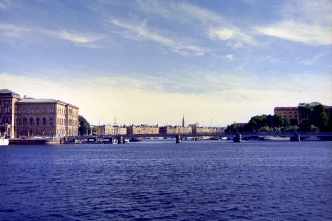 ストックホルムの港です。<br />