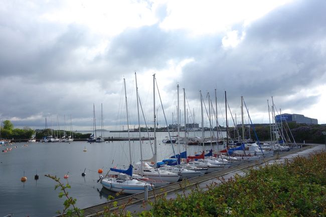 海へ出るとヨットハーバー。<br />この近くにあるハズだが。<br /><br />