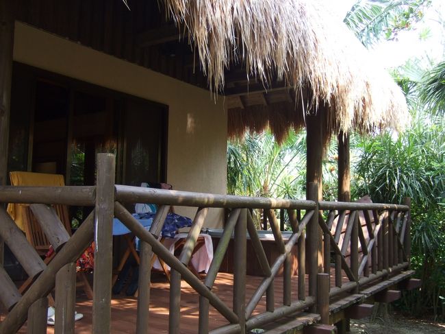 シュノーケリング後はカビラビレッジに帰ってジャグジーで体を温めました。