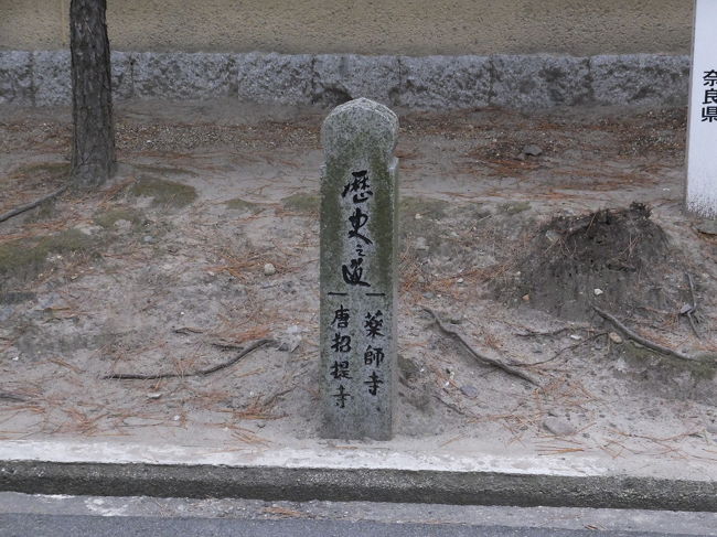 唐招提寺と薬師寺の間