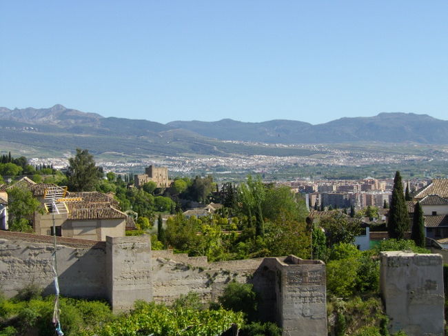 サン・クリストバル展望台から見たグラナダの町