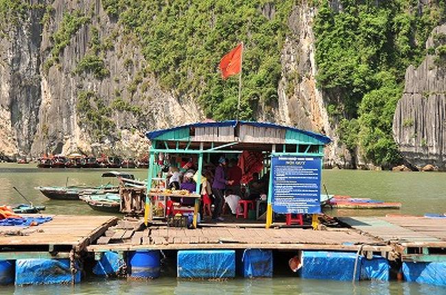 このシーカヤックがツアー代に含まれてない場合は、村の人に直接支払うと借りられるそうだ。<br /><br />カヤックが苦手な人はボートもある。