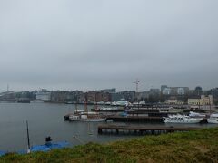 アーケシュフース城のある丘の上からピペル湾が見渡せます。