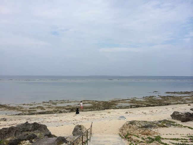 仲本海岸。干潮です。