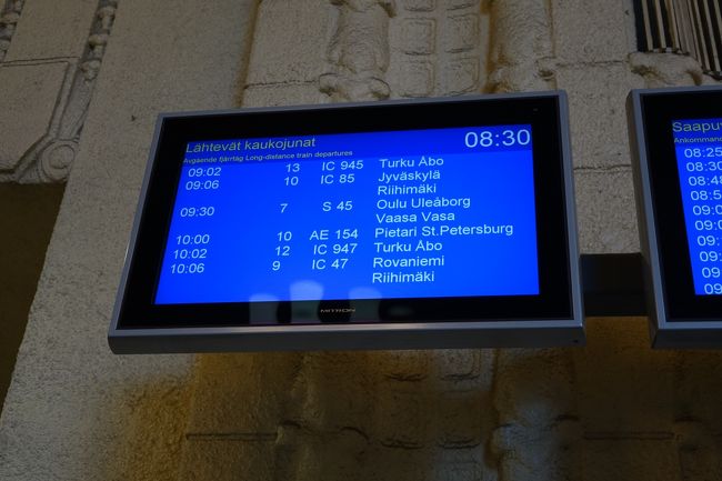 9:30発のSでタンペレに向かいます。