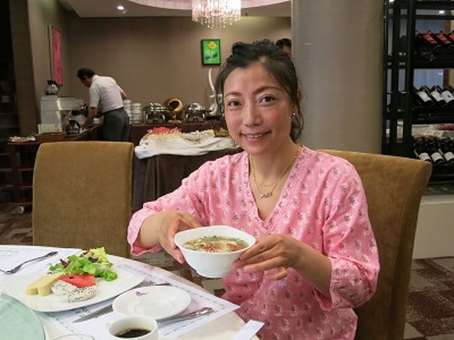 レイクサイドホテルの朝食のフォーが一番口に合いました♪