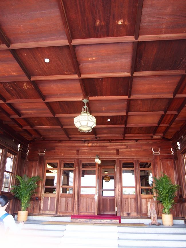 実は以前ハマったアニメで、「地主の息子」設定のキャラが住んでいる家がこちらのホテルを参考にしたという情報を、ある４トラベラーさんの旅行記から知りまして、今回絶対行きたい！と思っていたのです〜