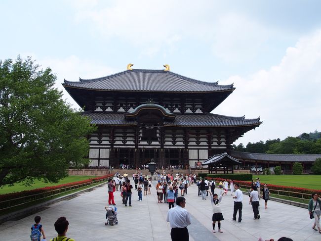 そしてあれに見えるが国宝・金堂（大仏殿）。<br /><br />でもなんか音楽が聴こえてくる・・・？