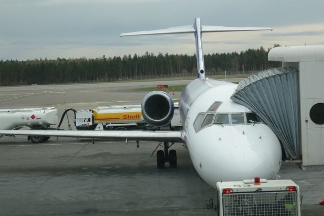 搭乗するのはリアエンジンのB717です。