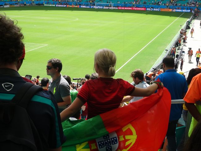 ポルトガルサポーター集団の中