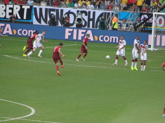 ロナウドのフリーキック<br />この日は精細を欠いた