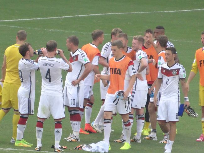 試合終了後のドイツ選手