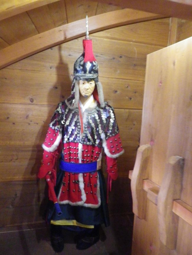 亀甲船内の展示品