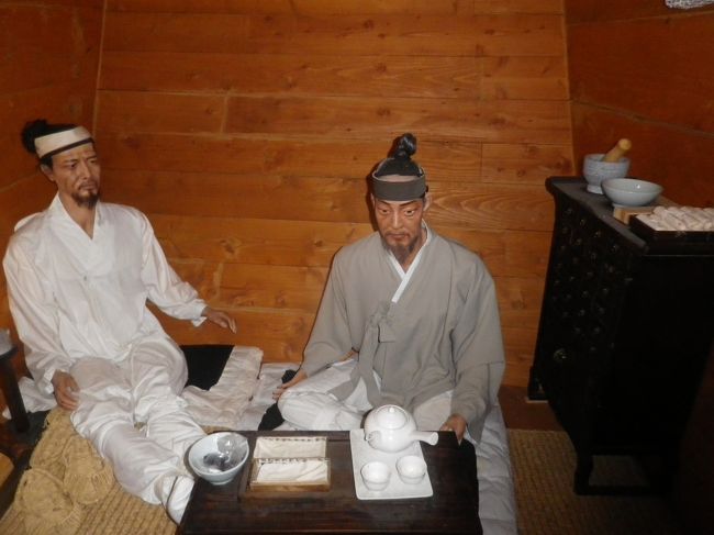 亀甲船内の展示品