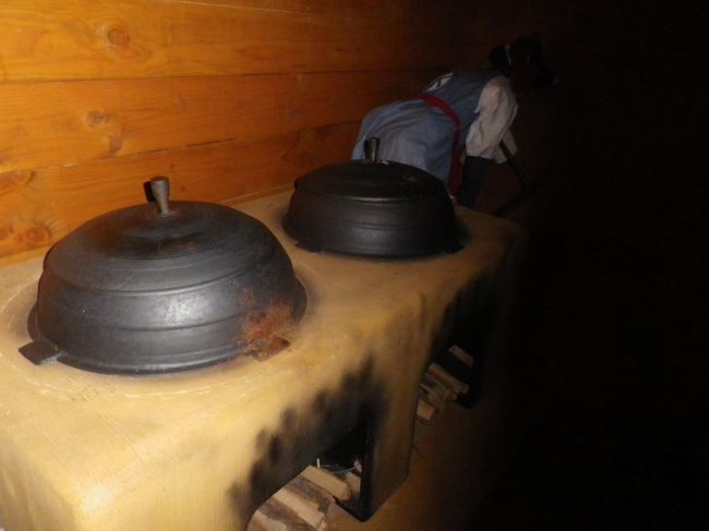 亀甲船内の展示品