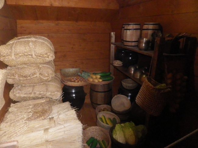 亀甲船内の展示品