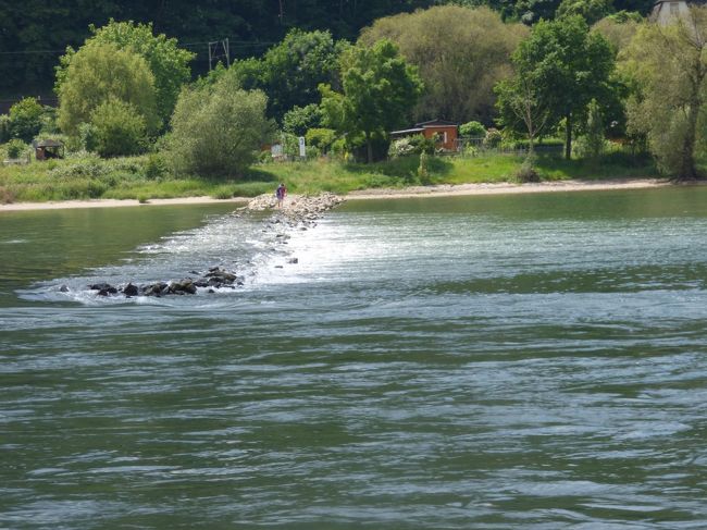 こんな堰を作っておくと下流の浸食を防ぐ、なんていうことができるのかなぁ。