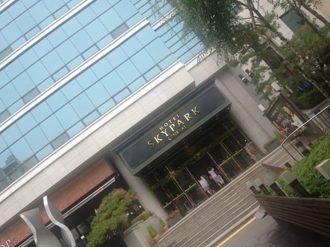 去年泊まっていたスカイパークホテル。<br />このときは３日間ずっと土砂降り状態で、どこにも出かけられませんでした。