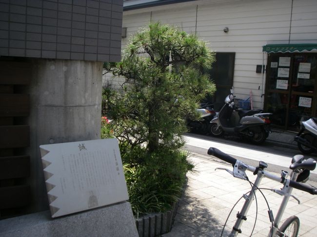 品川寺斜め向かいにある旅館釜屋跡の松の記念樹。品川宿には多くの旅館・旅籠があったとのことですが、それを想起する街並みではありません。案内板「誠」は「新選組土方歳三」が休息したからでしょう。