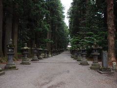 降りたのは、浅間神社前バス停。
目の前には、北口本宮富士浅間神社の鳥居が立っていた。
ここは、今回の旅で、少々気になっていた場所。
まさか素晴らしい杉の大木に出会えるとは思ってもいなかった。
参道は、歴史を感じる石灯籠と古杉が立ち並び、人気の無さも相まって、厳かな雰囲気だった。