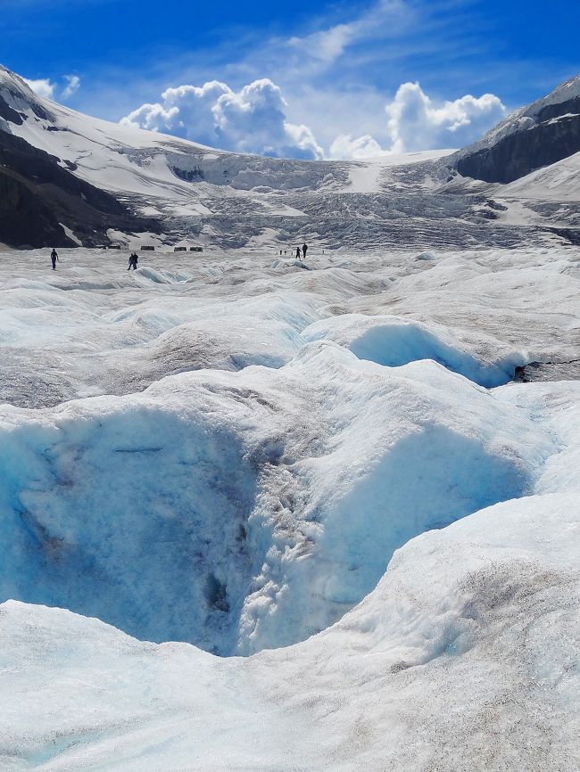 『 Columbia Icefield Athabasca Glacier Ice Walk (カナディアンロッキー コロンビア大氷原 アサバスカ氷河 アイスウォーク) 』(カナダ西部 家族旅05 )