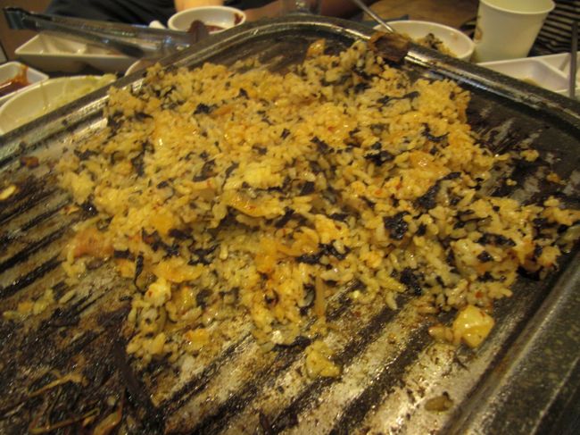 〆はキムチチャーハン<br /><br /><br />ちょっと味が薄かったけど完食♪