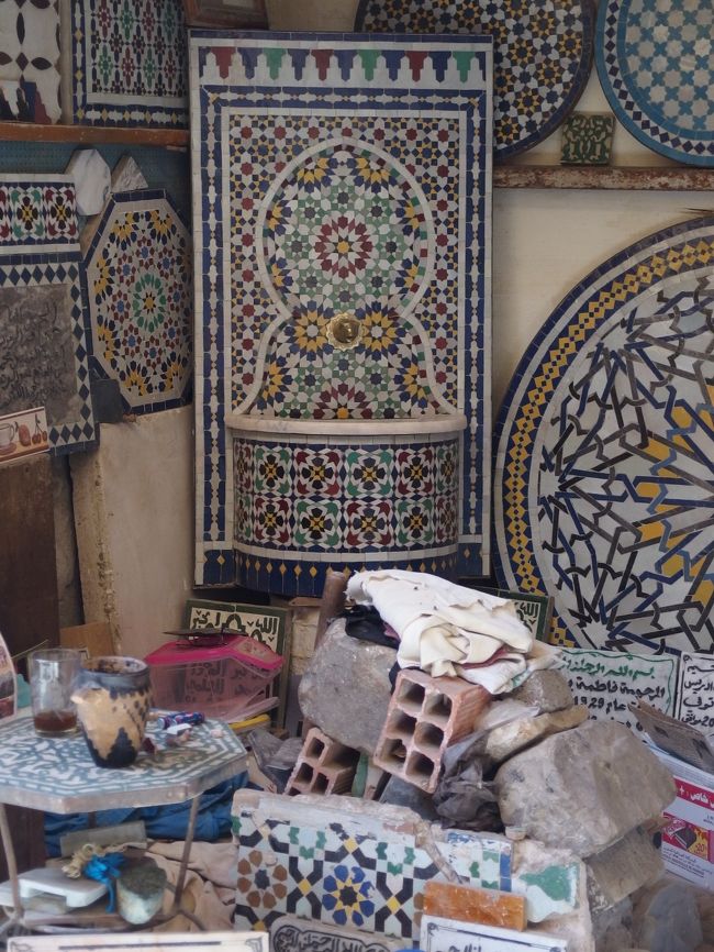 ここは、タイルを部分的に作っていた工房です。