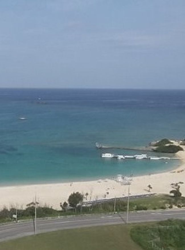 ホテルから見たビーチです。